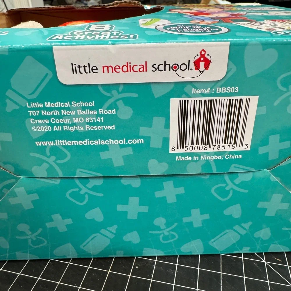 New Little Medical School Great Sibling Activity Set Plush Baby Doll Kit BBS03